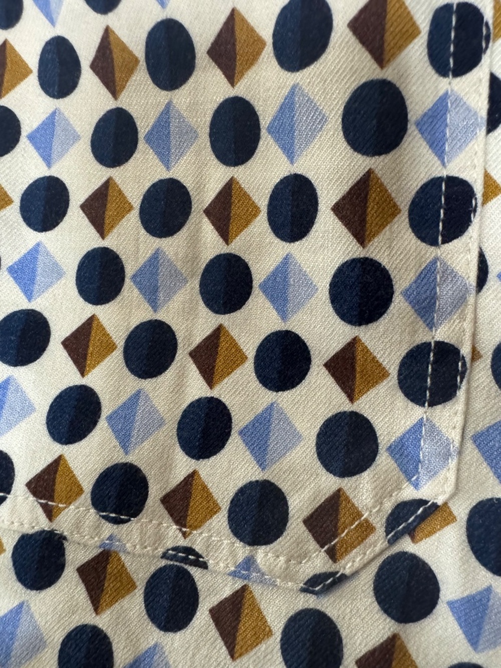 Maeve - Anthropologie - “Colette” High Rise Mini Shorts - Geometric Shapes Patte - Picture 5 of 7